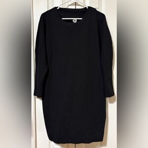 & Other Stories A Line Midi Black Dress Size 10